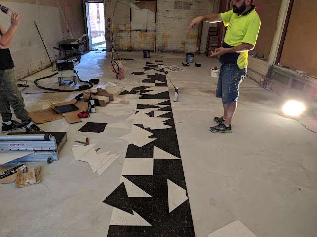 Classic Black & White Vinyl Tiles project photo 12