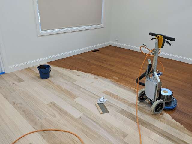 Brown-stained Australian Chestnut project photo 2