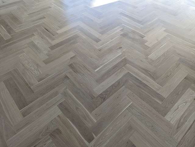 Whitewashed Oak Herringbone project photo 3