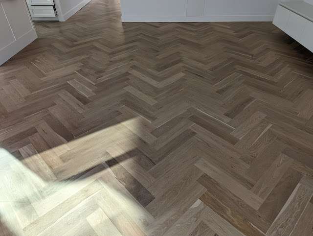 Whitewashed Oak Herringbone project photo 7