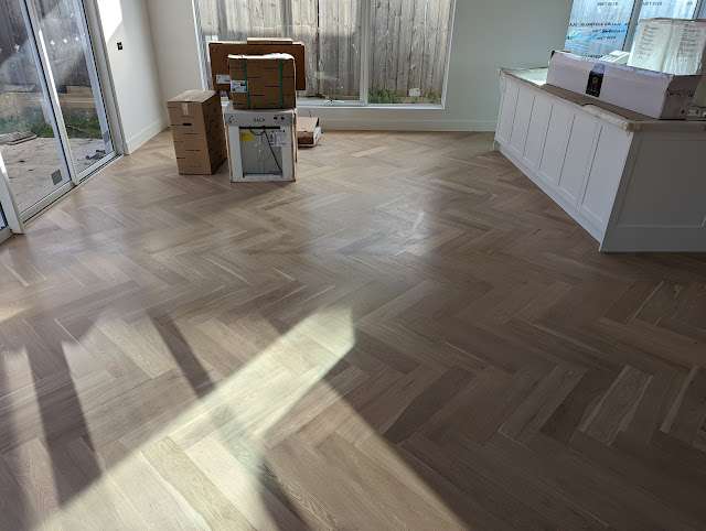 Whitewashed Oak Herringbone project photo 9